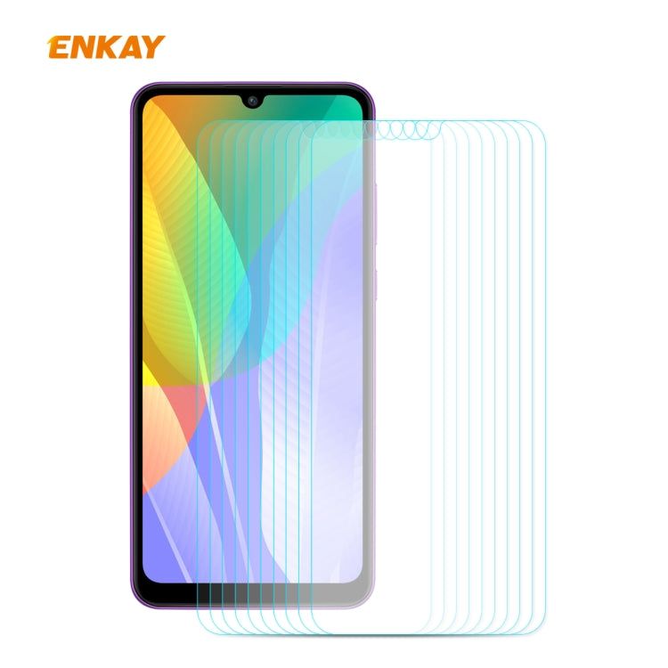 10 PCS ENKAY Hat-Prince 0.26mm 9H 2.5D Curved Edge Tempered Glass Film