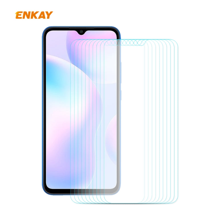 10 PCS ENKAY Hat-Prince 0.26mm 9H 2.5D Curved Edge Tempered Glass Film