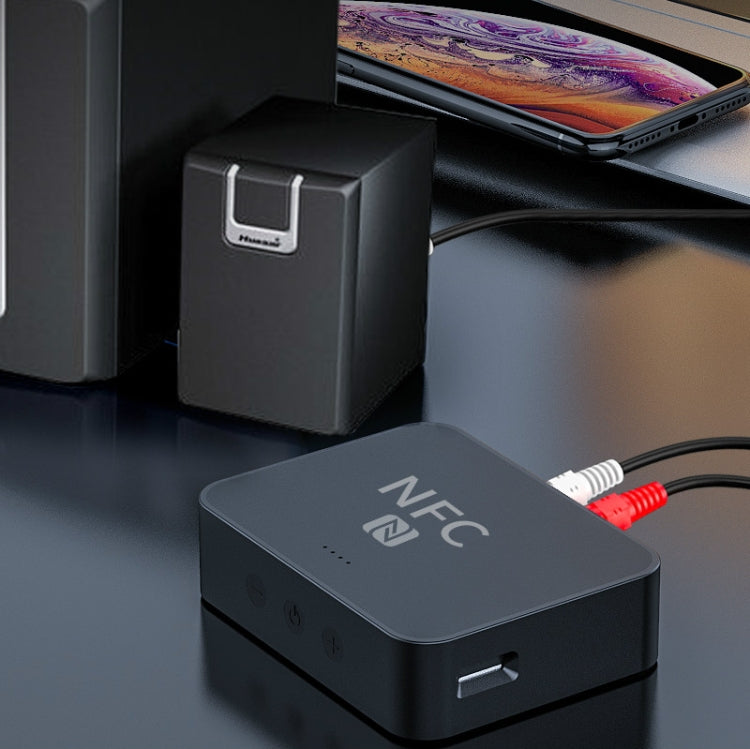 R6 NFC Bluetooth 5.0 Desktop Music Receiver Bluetooth Receiver, Support TF Card