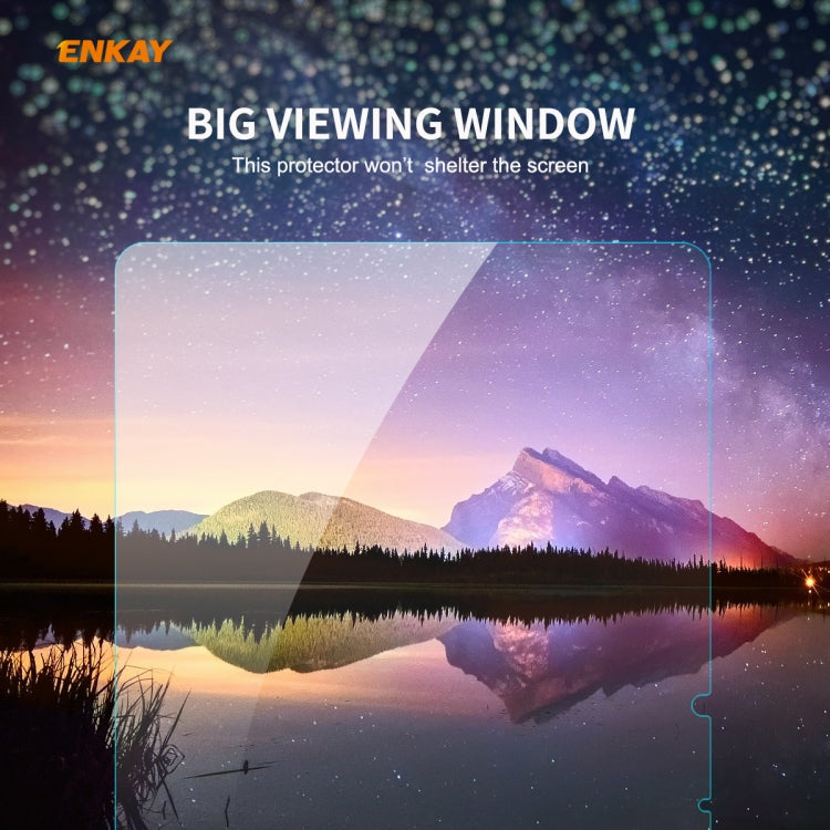 For Samsung Galaxy Tab S7 2 PCS ENKAY Hat-Prince 0.33mm 9H Surface Hardness 2.5D Explosion-proof Tempered Glass Protector