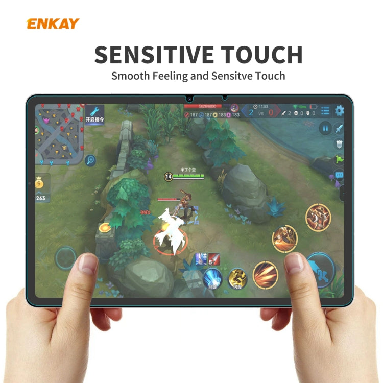 For Samsung Galaxy Tab S7 ENKAY Hat-Prince 0.33mm 9H Surface Hardness 2.5D Explosion-proof Tempered Glass Protector