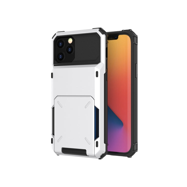 For iPhone 12 Pro / 12 Max Scratch-Resistant Shockproof Heavy Duty Rugged Armor Protective Case with Card Solt, For iPhone 12 / 12 Pro