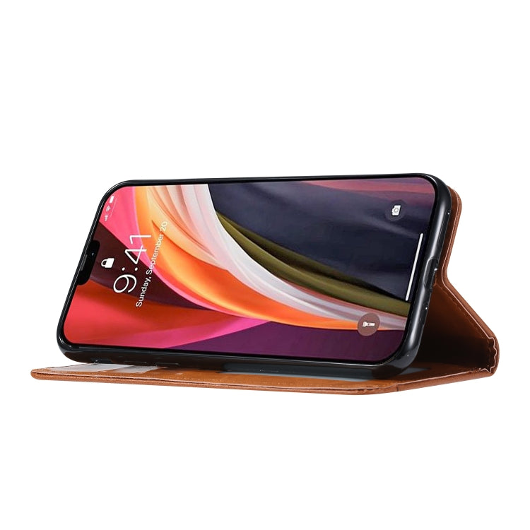 For iPhone 12 Knead Skin Texture Horizontal Flip Leather Case with Photo Frame & Holder & Card Slots & Wallet, For iPhone 12 mini