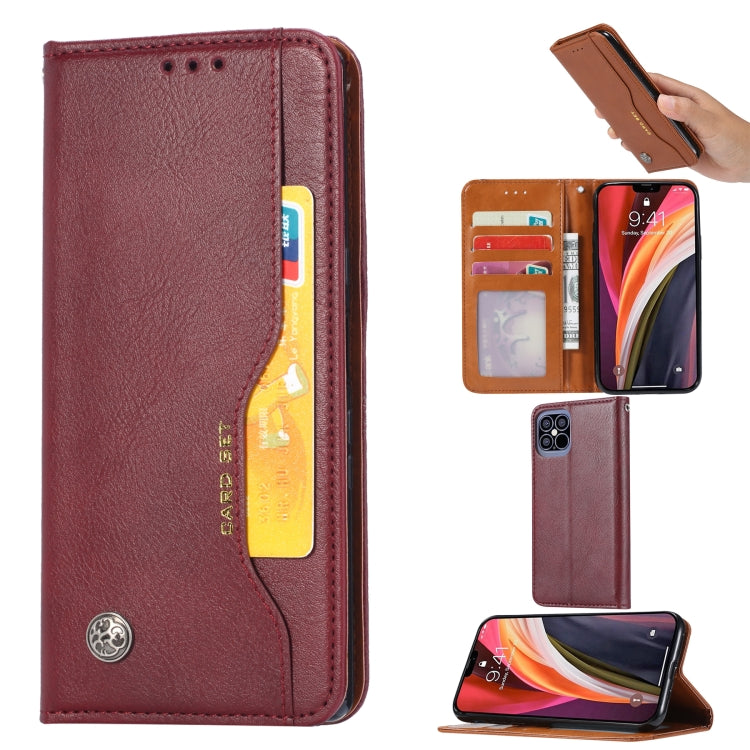 For iPhone 12 Pro Max Knead Skin Texture Horizontal Flip Leather Case with Photo Frame & Holder & Card Slots & Wallet, For iPhone 12 Pro Max