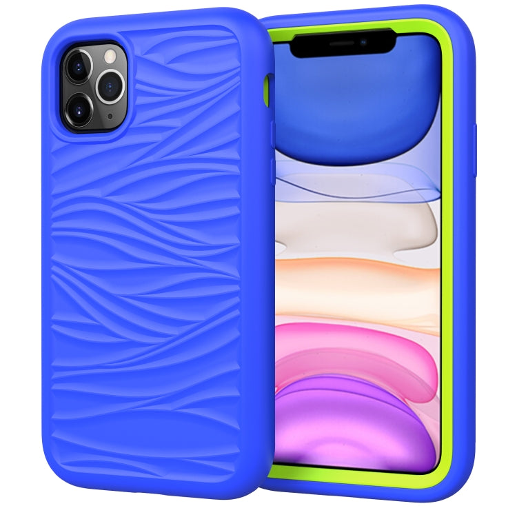 For iPhone 11 Pro Wave Pattern 3 in 1 Silicone+PC Shockproof Protective Case, For iPhone 11 Pro