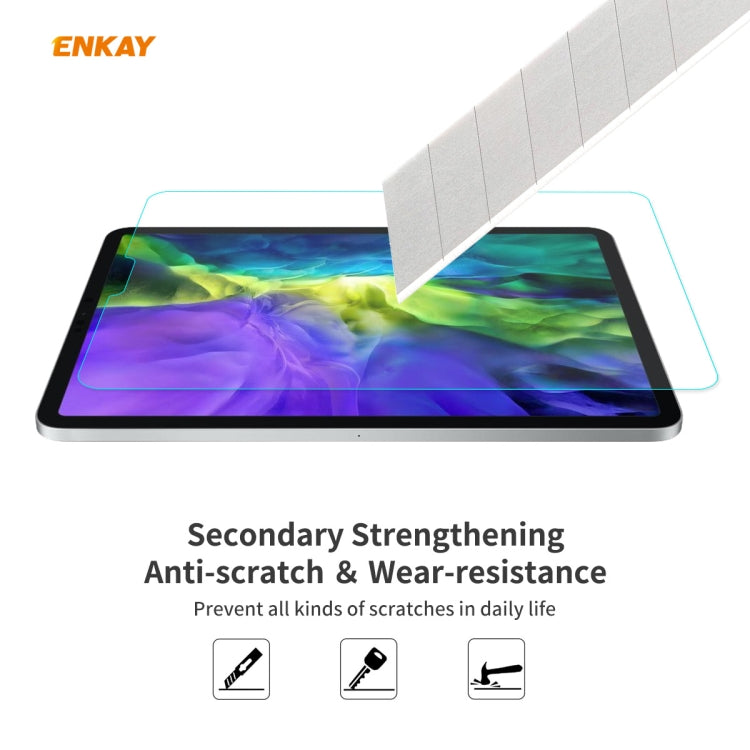 For iPad Pro 11 2020 / 2018 ENKAY Hat-Prince 0.33mm 9H Surface Hardness 2.5D Explosion-proof Tempered Glass Protector, For iPad Pro 11 2022 / 2021 / 2020 / 2018(1pc)