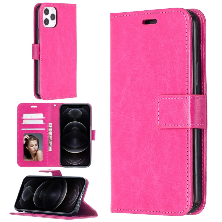 For iPhone 12 Pro / 12 Max Crazy Horse Texture Horizontal Flip Leather Case with Holder & Card Slots & Wallet & Photo Frame, For iPhone 12 / 12 Pro