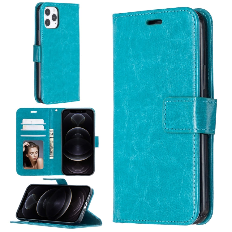 For iPhone 12 Pro / 12 Max Crazy Horse Texture Horizontal Flip Leather Case with Holder & Card Slots & Wallet & Photo Frame, For iPhone 12 / 12 Pro