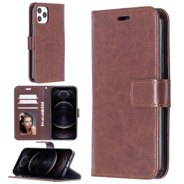 For iPhone 12 Pro / 12 Max Crazy Horse Texture Horizontal Flip Leather Case with Holder & Card Slots & Wallet & Photo Frame, For iPhone 12 / 12 Pro