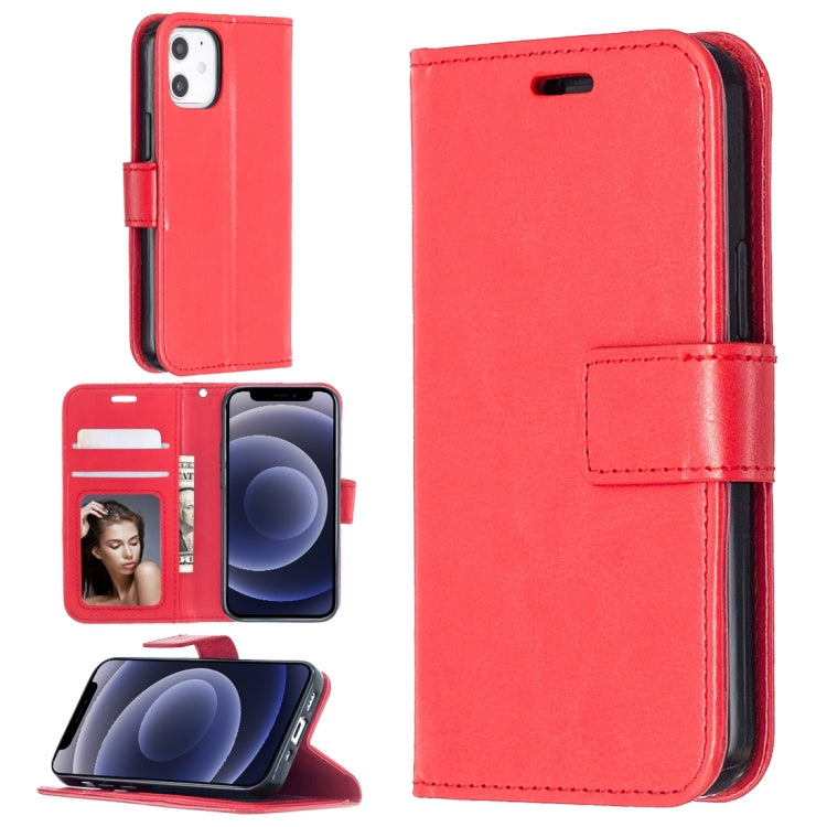 For iPhone 12 Crazy Horse Texture Horizontal Flip Leather Case with Holder & Card Slots & Wallet & Photo Frame, For iPhone 12 mini