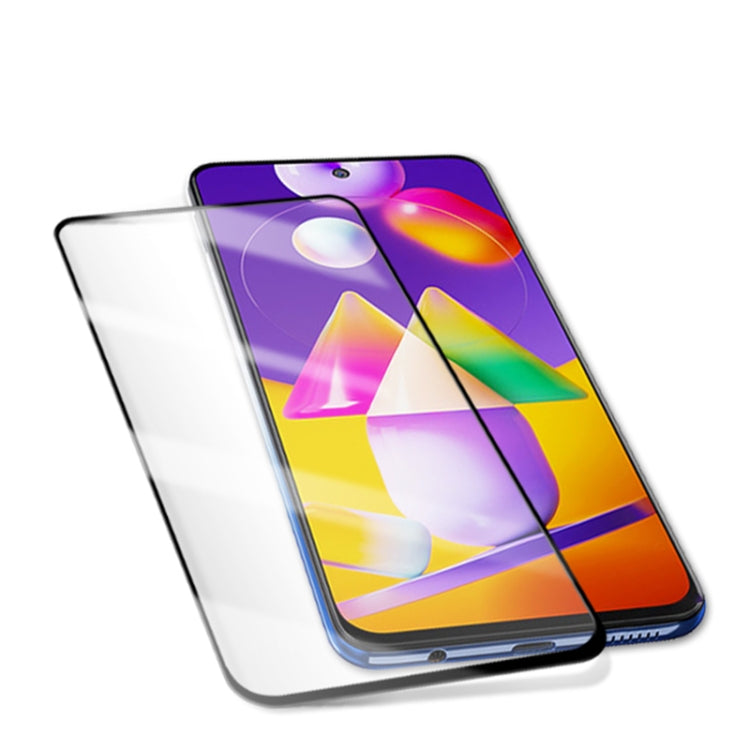 For Samsung Galaxy M31S mocolo 0.33mm 9H 2.5D Full Glue Tempered Glass Film, For Samsung Galaxy M31S