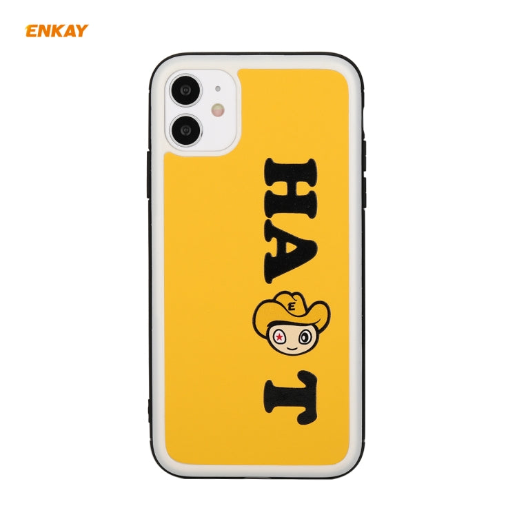 For iPhone 11 Hat-Prince ENKAY ENK-PC046 Cartoon Series PU Leather + PC Hard Slim Case Shockproof Cover, For iPhone 11