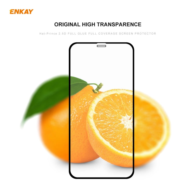 For iPhone 11 Hat-Prince ENKAY ENK-PC0462 Cartoon Series PU Leather + PC Hard Slim Case Shockproof Cover ＆ 0.26mm 9H 2.5D Full Glue Full Coverage Tempered Glass Protector Film, For iPhone 11