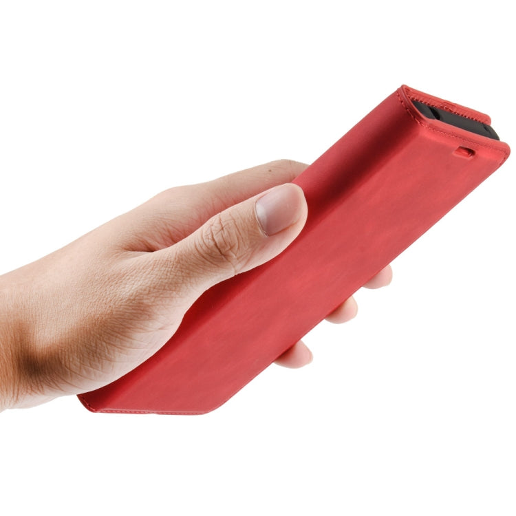 For iPhone 12 Retro-skin Business Magnetic Suction Leather Case with Holder & Card Slots & Wallet, For iPhone 12 mini