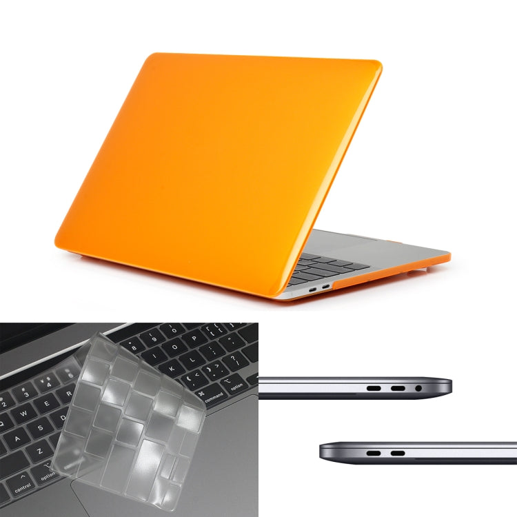 ENKAY Hat-Prince 3 en 1 pour MacBook Pro 13 pouces A2289 / A2251 (2020) Coque de protection rigide en cristal + Protection clavier ultra-fine en TPU version américaine + Bouchons anti-poussière, pour MacBook Pro 13 pouces A2289 / A2251 (2020)