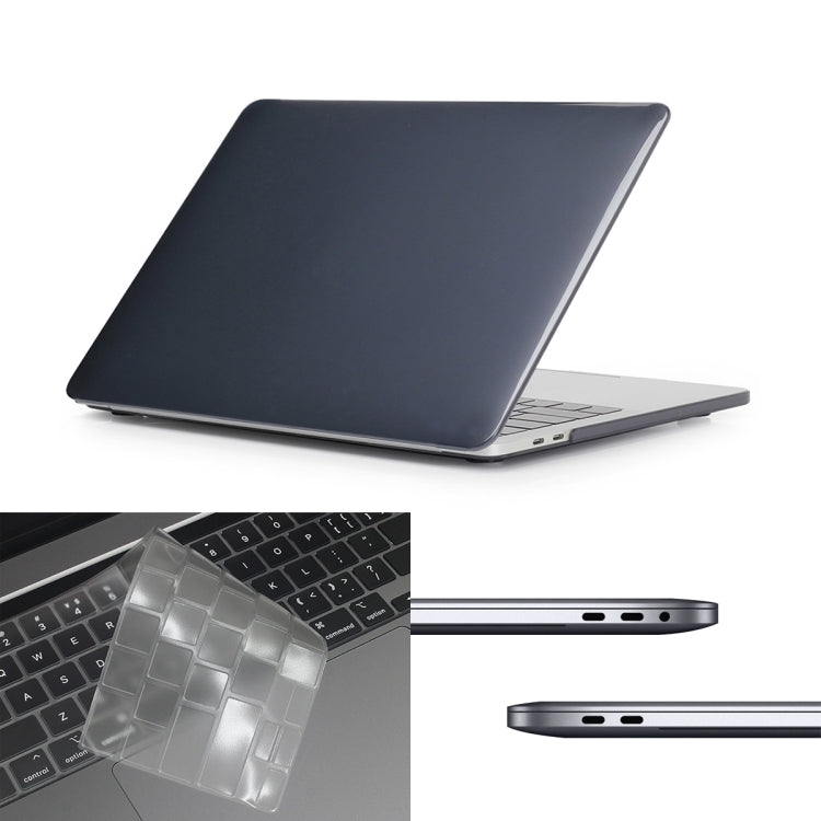 ENKAY Hat-Prince 3 en 1 pour MacBook Pro 13 pouces A2289 / A2251 (2020) Coque de protection rigide en cristal + Protection clavier ultra-fine en TPU version américaine + Bouchons anti-poussière, pour MacBook Pro 13 pouces A2289 / A2251 (2020)