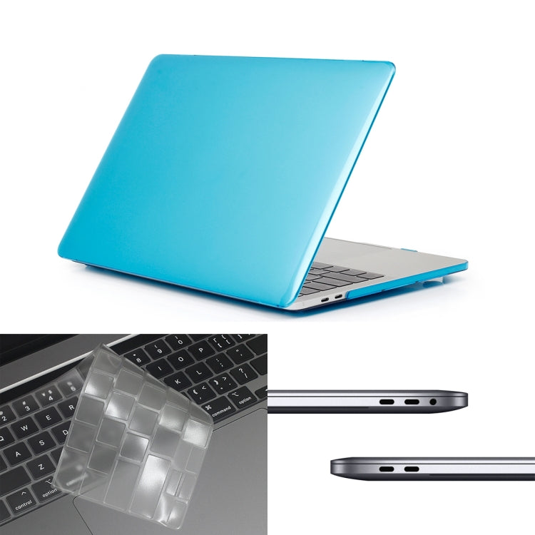 ENKAY Hat-Prince 3 en 1 pour MacBook Pro 13 pouces A2289 / A2251 (2020) Coque de protection rigide en cristal + Protection clavier ultra-fine en TPU version américaine + Bouchons anti-poussière, pour MacBook Pro 13 pouces A2289 / A2251 (2020)
