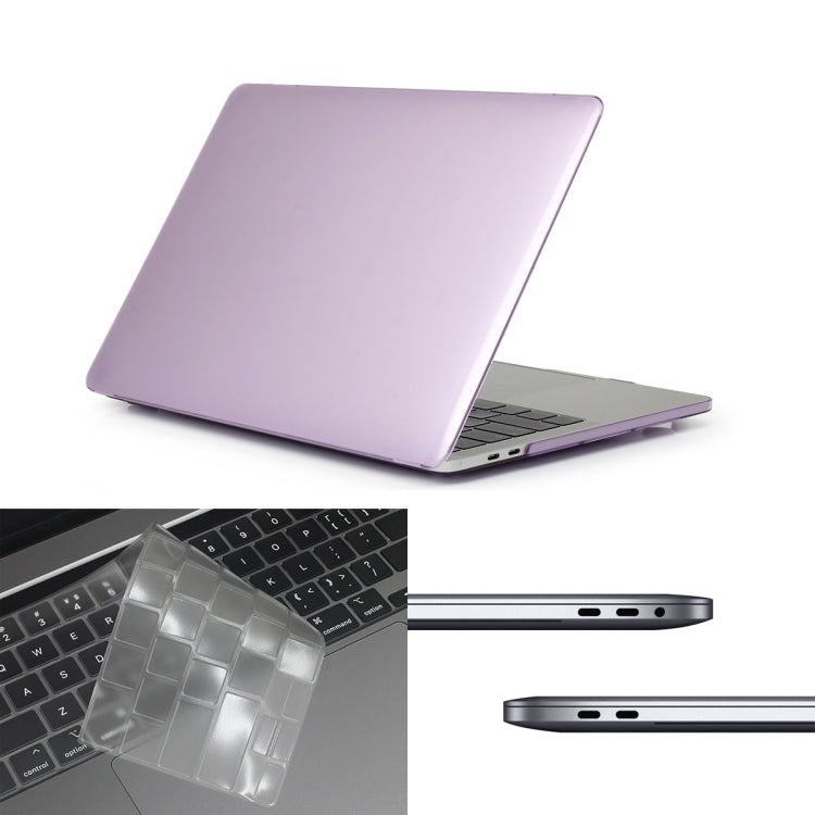 ENKAY Hat-Prince 3 en 1 pour MacBook Pro 13 pouces A2289 / A2251 (2020) Coque de protection rigide en cristal + Protection clavier ultra-fine en TPU version américaine + Bouchons anti-poussière, pour MacBook Pro 13 pouces A2289 / A2251 (2020)