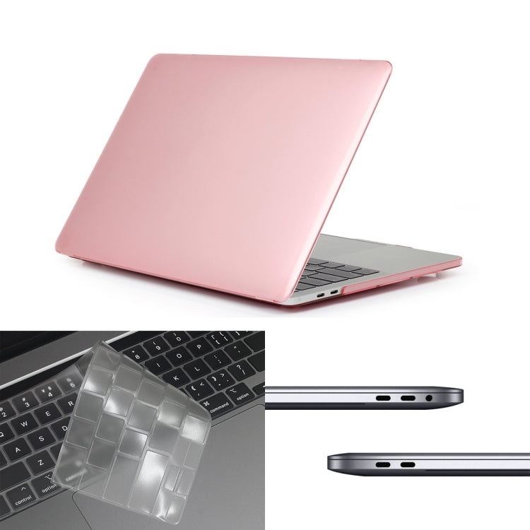 ENKAY Hat-Prince 3 en 1 pour MacBook Pro 13 pouces A2289 / A2251 (2020) Coque de protection rigide en cristal + Protection clavier ultra-fine en TPU (version européenne) + Bouchons anti-poussière, pour MacBook Pro 13 pouces A2289 / A2251 (2020)