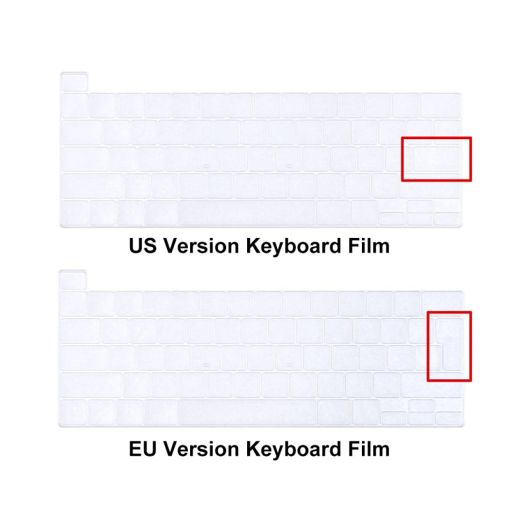 ENKAY Hat-Prince 3 en 1 pour MacBook Pro 13 pouces A2289 / A2251 (2020) Coque de protection rigide en cristal + Protection clavier ultra-fine en TPU (version européenne) + Bouchons anti-poussière, pour MacBook Pro 13 pouces A2289 / A2251 (2020)