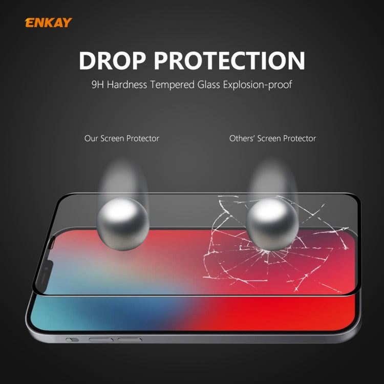ENKAY Hat-Prince 0.26mm 9H 6D Curved Full Coverage Tempered Glass Protector, For iPhone 12 mini, For iPhone 12 / 12 Pro, For iPhone 12 Pro Max