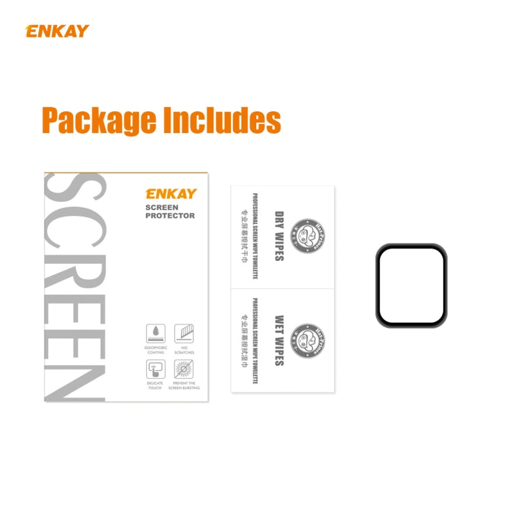 For Apple Watch Series 6/5/4/SE 44mm ENKAY Hat-Prince 3D Full Screen PET Curved Hot Bending HD Screen Protector Film, For Apple Watch Series 6/5/4/SE 44mm