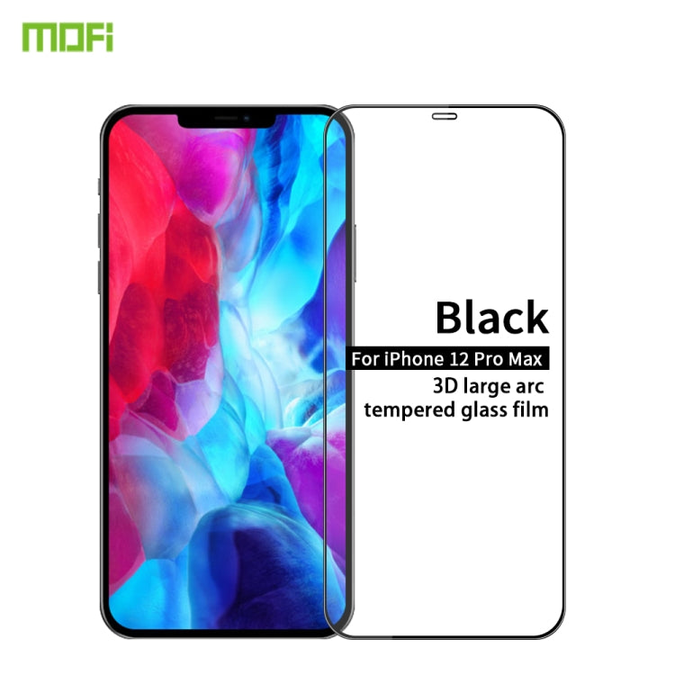 MOFI 9H 3D Explosion-proof Curved Screen Tempered Glass Film, For iPhone 12 Pro Max, For iPhone 12 / 12 Pro