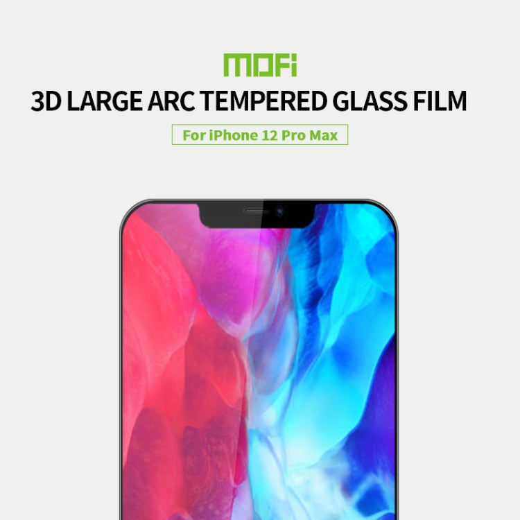 MOFI 9H 3D Explosion-proof Curved Screen Tempered Glass Film, For iPhone 12 Pro Max, For iPhone 12 / 12 Pro
