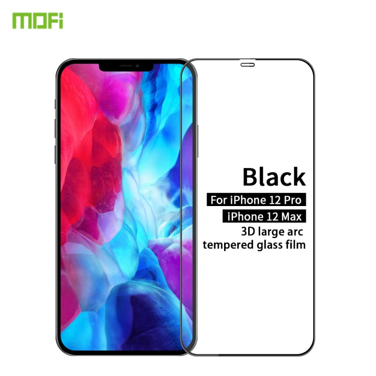 MOFI 9H 3D Explosion-proof Curved Screen Tempered Glass Film, For iPhone 12 Pro Max, For iPhone 12 / 12 Pro