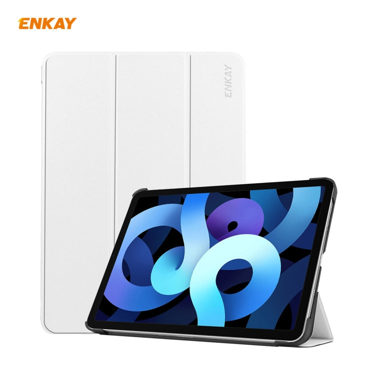 Étui en cuir plastique pliable ENKAY pour tablette iPad Air 11 (2024) / Pro 11 (2018) / Air 10.9 (2022)