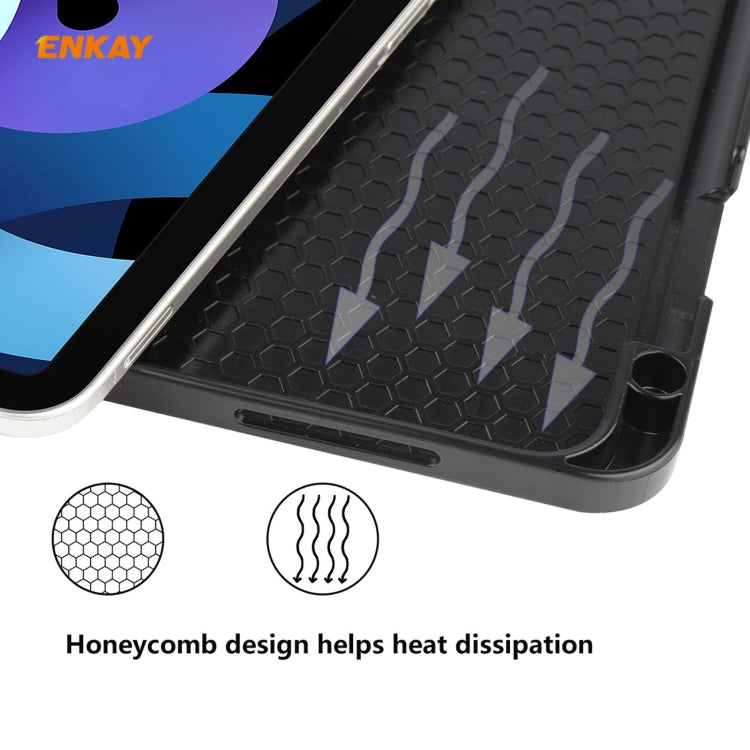 Étui intelligent ENKAY en cuir TPU avec emplacement pour stylet pour iPad Air 11 (2024) / Pro 11 (2018) / Air 10.9 (2022)