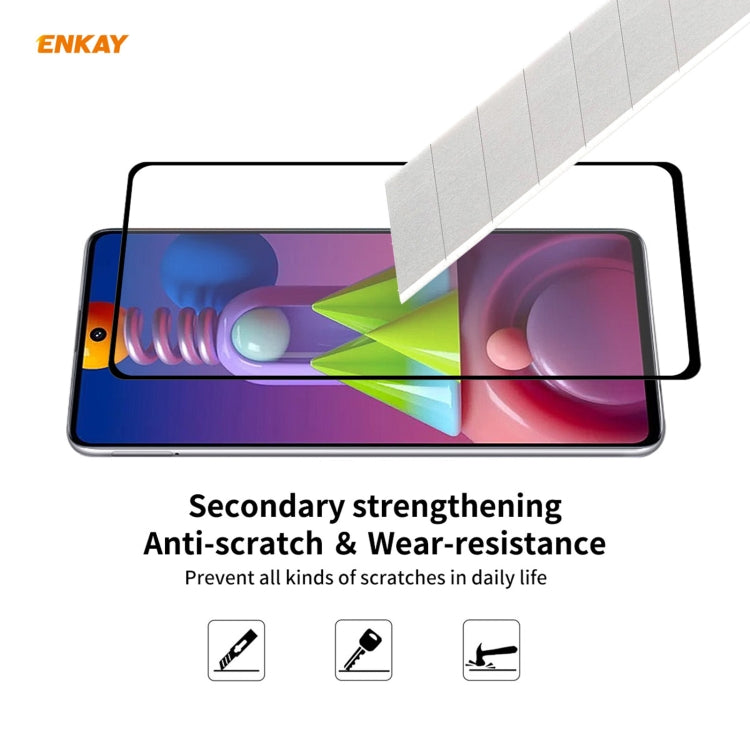 10 PCS ENKAY Hat-Prince Full Glue 0.26mm 9H 2.5D Tempered Glass Full Coverage Film