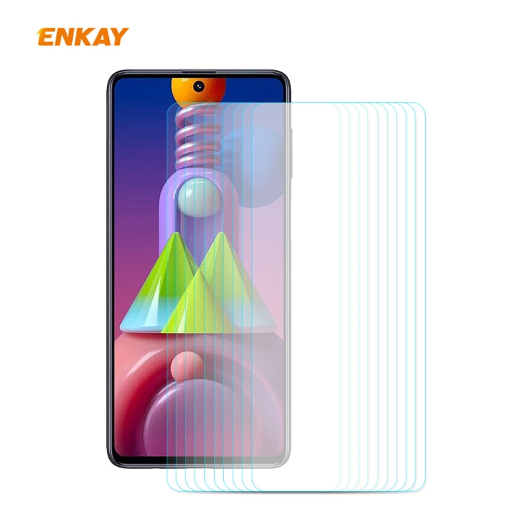 10 PCS ENKAY Hat-Prince 0.26mm 9H 2.5D Curved Edge Tempered Glass Film