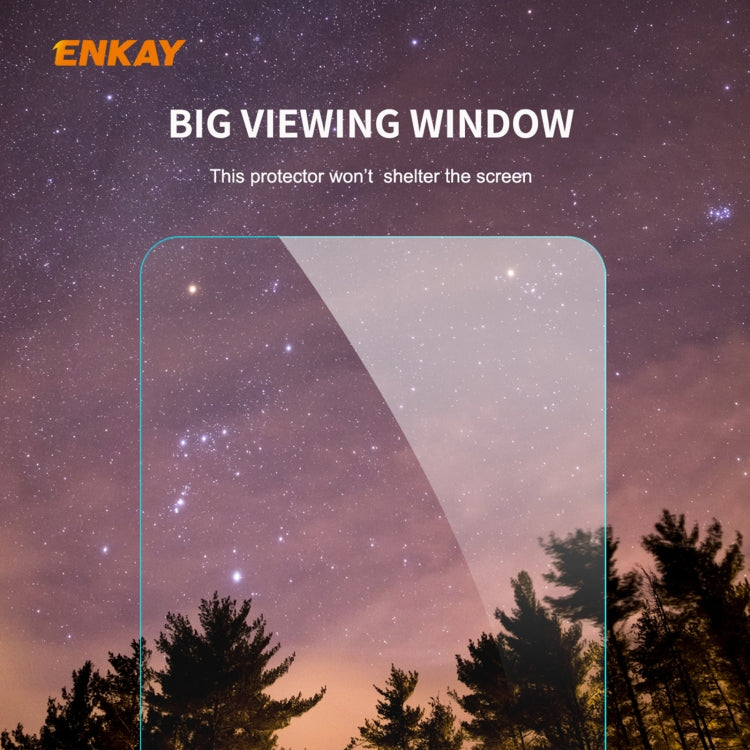 10 PCS ENKAY Hat-Prince 0.26mm 9H 2.5D Curved Edge Tempered Glass Film