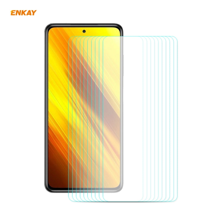 10 PCS ENKAY Hat-Prince 0.26mm 9H 2.5D Curved Edge Tempered Glass Film