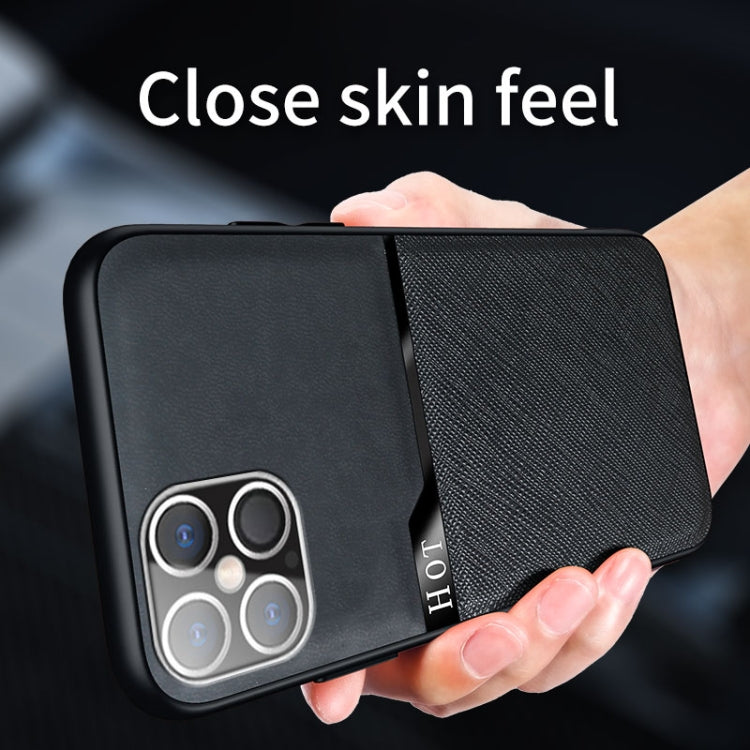 Skin-Friendly Frosted Leather + TPU All-Inclusive Phone Case with Metal Iron Sheet, For iPhone 12 mini, For iPhone 12 / 12 Pro, For iPhone 12 Pro Max