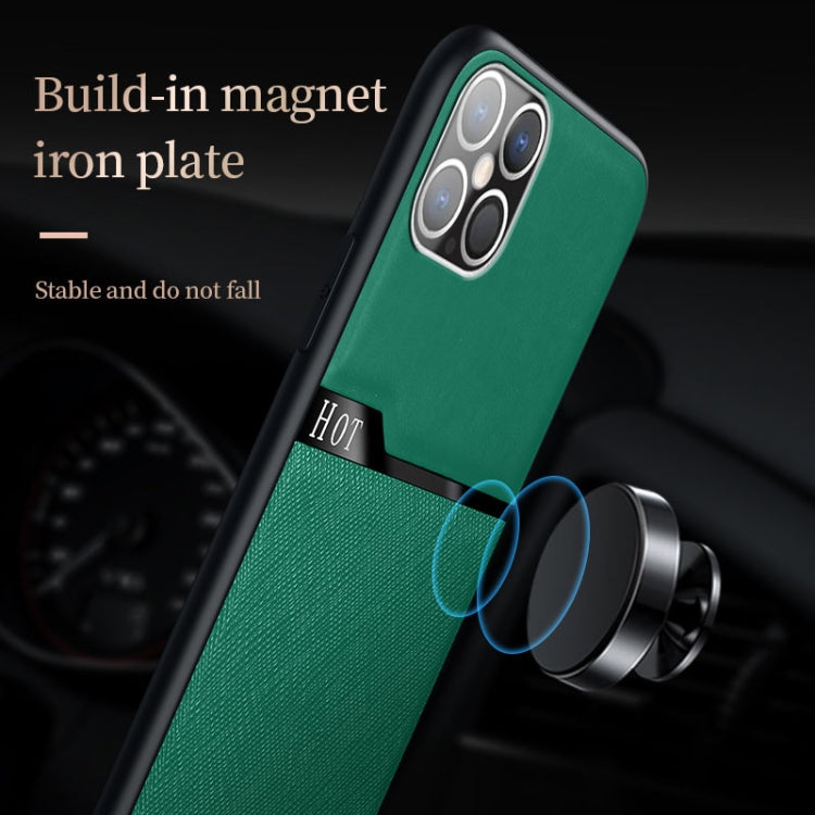 Skin-Friendly Frosted Leather + TPU All-Inclusive Phone Case with Metal Iron Sheet, For iPhone 12 mini, For iPhone 12 / 12 Pro, For iPhone 12 Pro Max