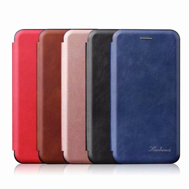 Integrated Voltage Retro Texture Magnetic TPU+PU Leather Case with Card Slot & Holder