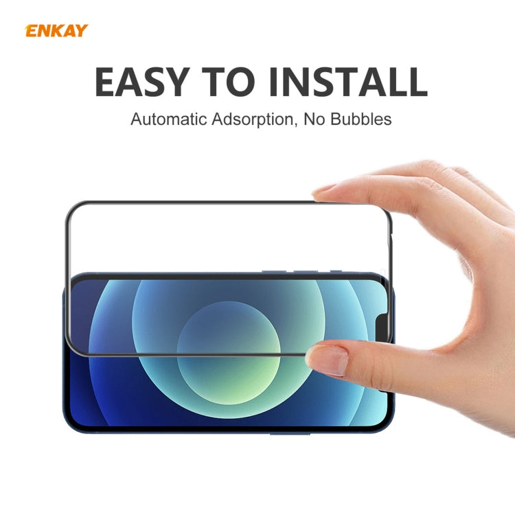 ENKAY Hat-Prince Anti-drop Full Glue Tempered Glass Full Screen Film Anti-fall Protector, For iPhone 12 mini(1 PC), For iPhone 12 / 12 Pro(1 PC), For iPhone 12 Pro Max(1 PC)