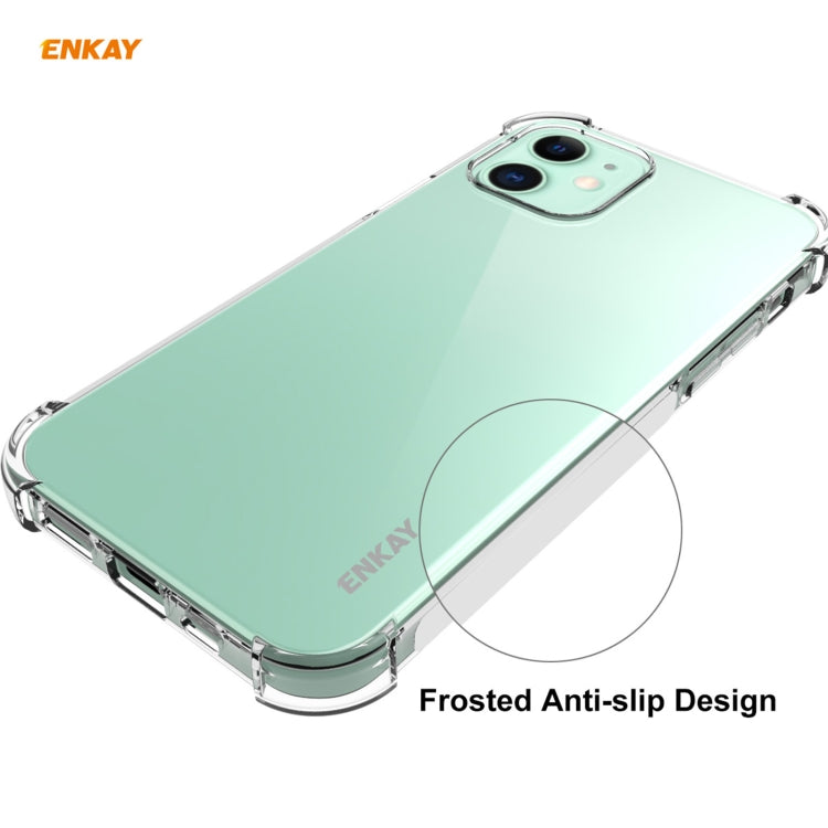 Coque transparente antichoc 2 en 1 Hat-Prince ENKAY en TPU souple + film de protection en verre trempé 2,5D 9H 0,26 mm, pour iPhone 12 mini, iPhone 12/12 Pro, iPhone 12 Pro Max