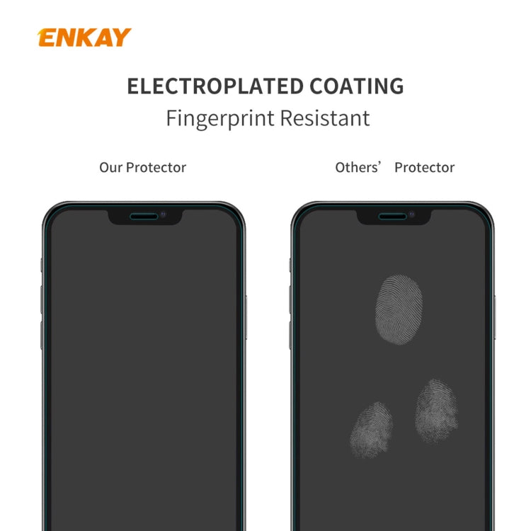 Hat-Prince ENKAY 2 in 1 Clear TPU Soft Case Shockproof Cover + 0.26mm 9H 2.5D Tempered Glass Protector Film, For iPhone 12 mini, For iPhone 12 / 12 Pro, For iPhone 12 Pro Max