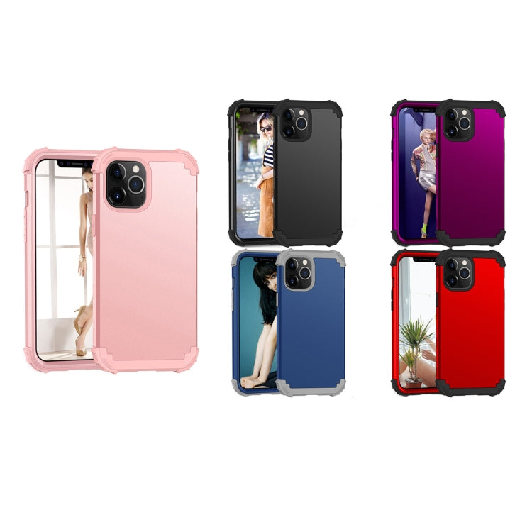 PC+ Silicone Three-piece Anti-drop Mobile Phone Protective Back Cover, For iPhone 12 mini, For iPhone 12 / 12 Pro, For iPhone 12 Pro Max