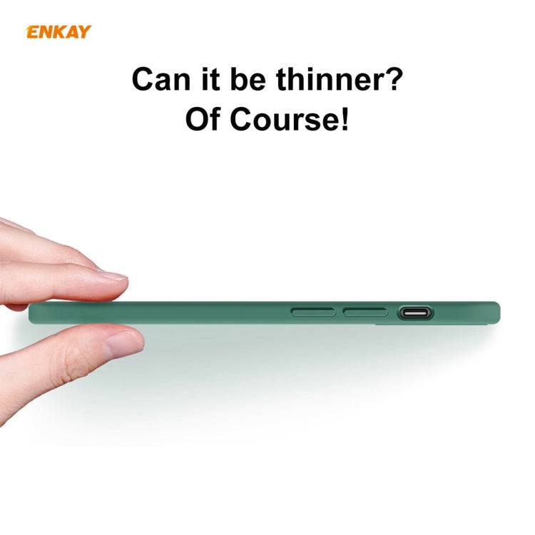 For iPhone 11 Pro Hat-Prince ENKAY ENK-PC065 Liquid Silicone Straight Edge Shockproof Protective Case, For iPhone 11 Pro