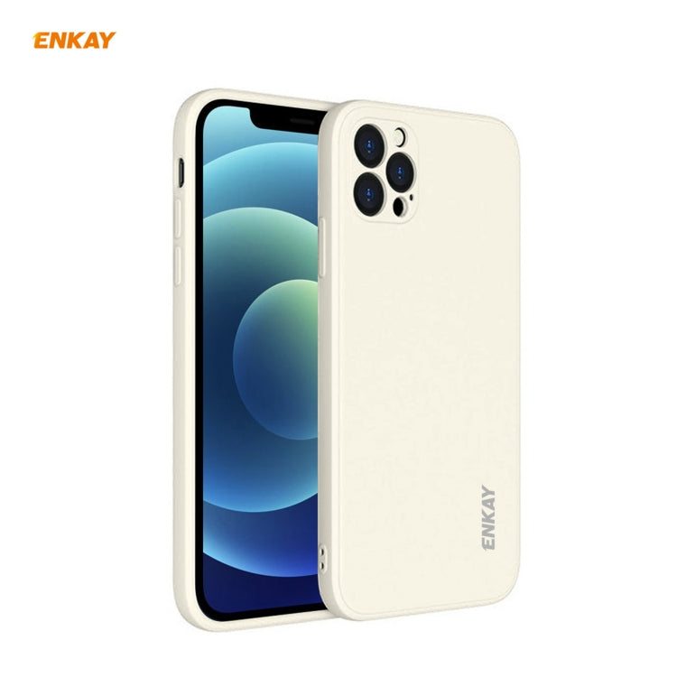 For iPhone 12 Pro Hat-Prince ENKAY ENK-PC069 Liquid Silicone Straight Edge Shockproof Protective Case, For iPhone 12 Pro