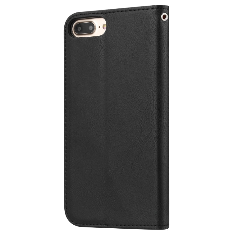 Knead Skin Texture Horizontal Flip Leather Case for iPhone 6 Plus / 7 Plus / 8 Plus, with Photo Frame & Holder & Card Slots & Wallet, For iPhone 6 Plus