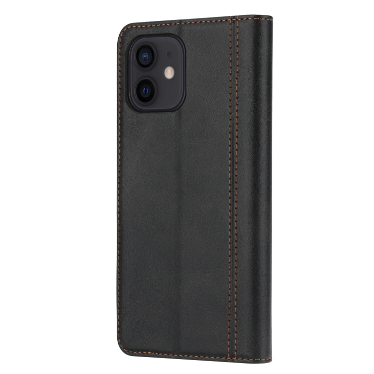 Calf Texture Double Fold Clasp Horizontal Flip Leather Case with Photo Frame & Holder & Card Slots & Wallet For iPhone 12 mini, For iPhone 12 mini