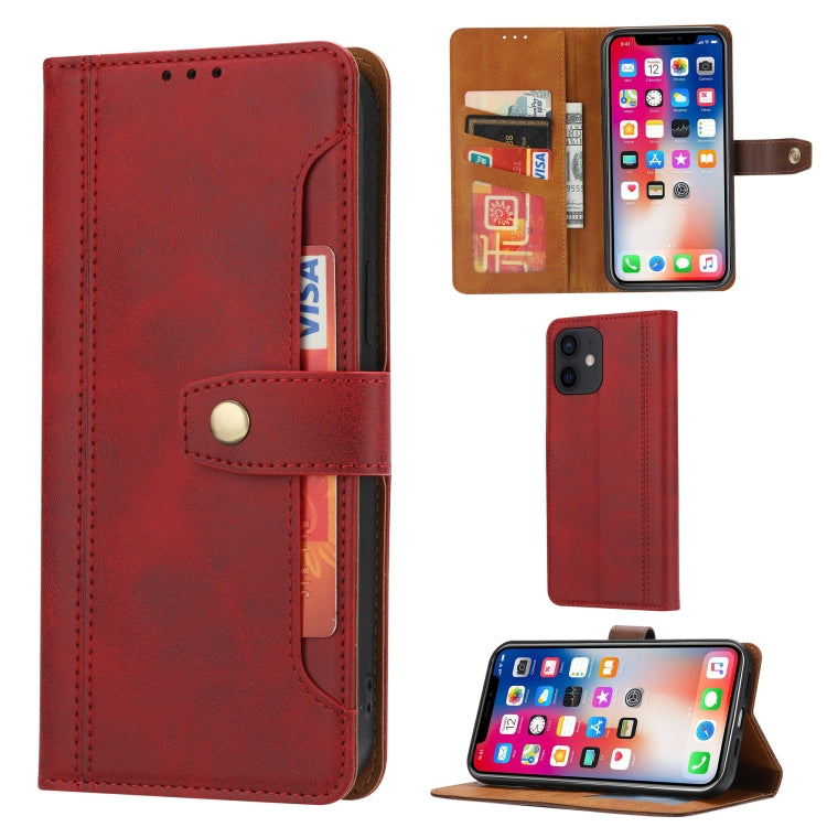 Calf Texture Double Fold Clasp Horizontal Flip Leather Case with Photo Frame & Holder & Card Slots & Wallet For iPhone 12 mini, For iPhone 12 mini