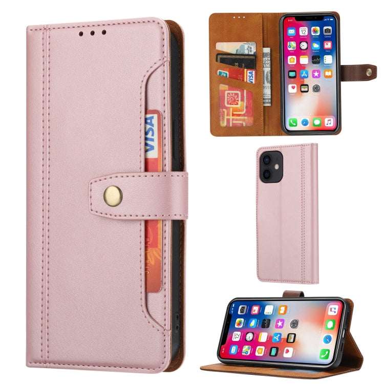Calf Texture Double Fold Clasp Horizontal Flip Leather Case with Photo Frame & Holder & Card Slots & Wallet For iPhone 12 mini, For iPhone 12 mini