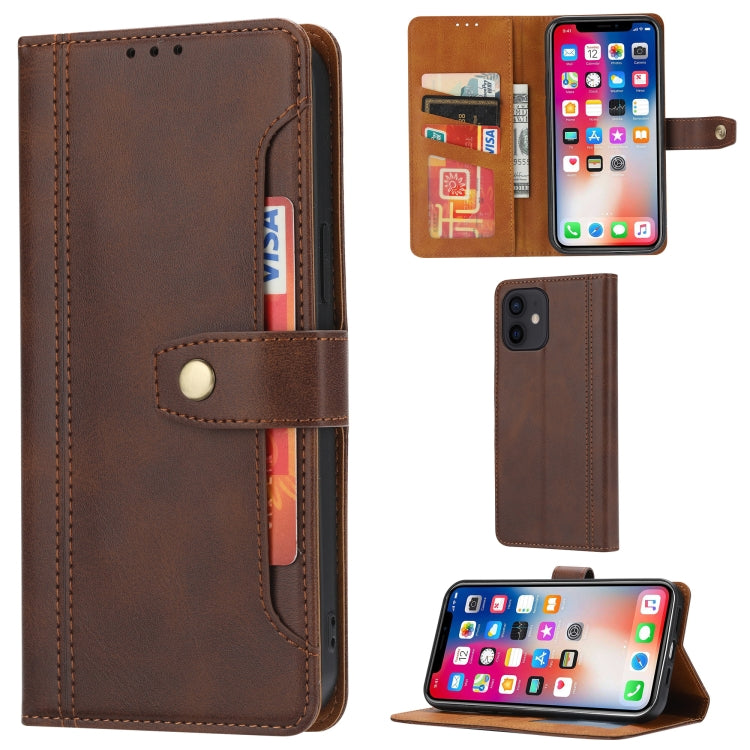 Calf Texture Double Fold Clasp Horizontal Flip Leather Case with Photo Frame & Holder & Card Slots & Wallet For iPhone 12 mini, For iPhone 12 mini