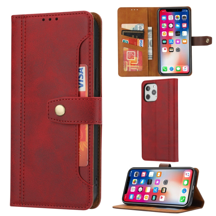 Calf Texture Double Fold Clasp Horizontal Flip Leather Case with Photo Frame & Holder & Card Slots & Wallet For iPhone 12 / 12 Pro, For iPhone 12 / 12 Pro